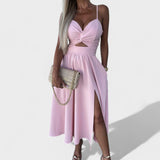 Cielo - Midi Dress with Neckline