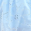 Top Cropped de Algodão Bordado com Alças em Azul Claro