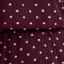 Vestido Mini Burgundy com Gola Alta e Estampa de Poás
