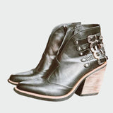 Botins de Couro Vintage