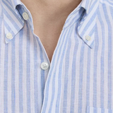 Camisa de Rayas Portofino - Azul Claro