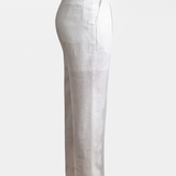Pantalones Plisados Tuscany - Blanco